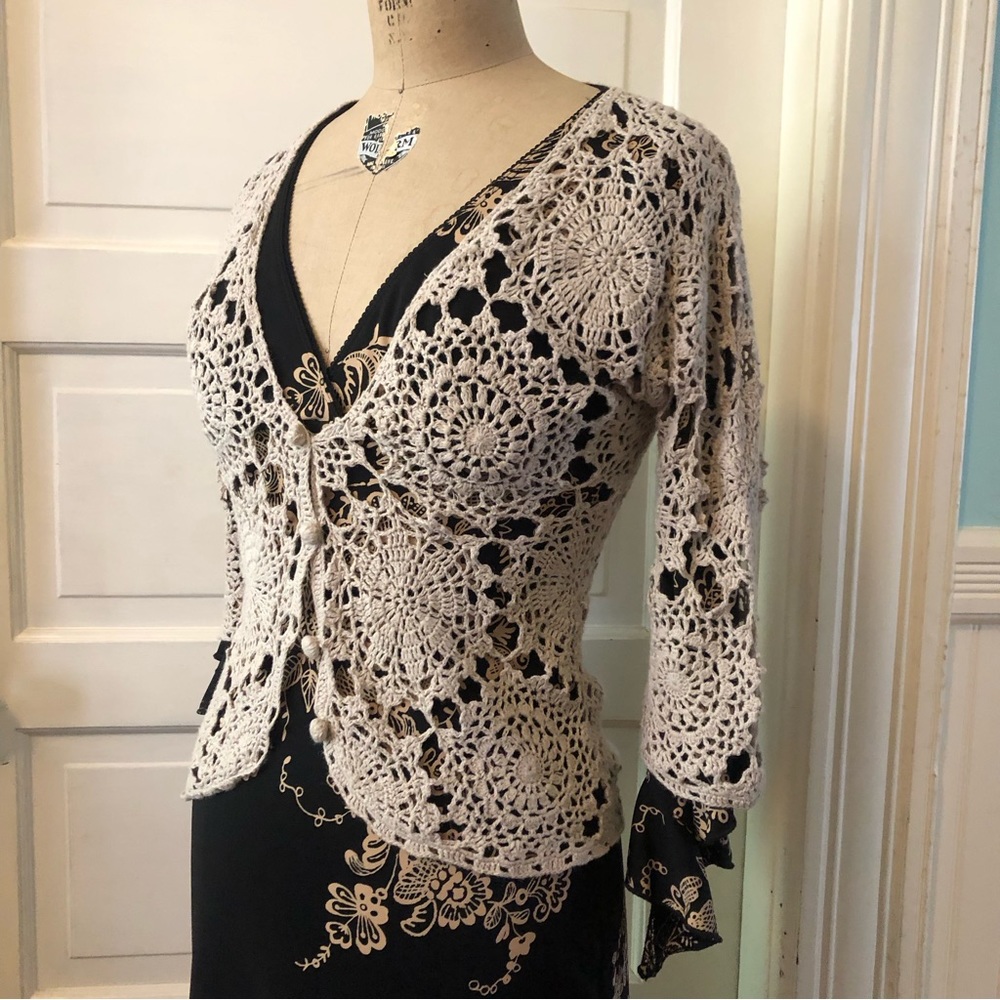 Crocheted cardigan